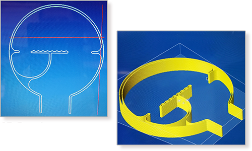 2D Drawing and 3D Drawing designs and watch it get 3d printed in reality